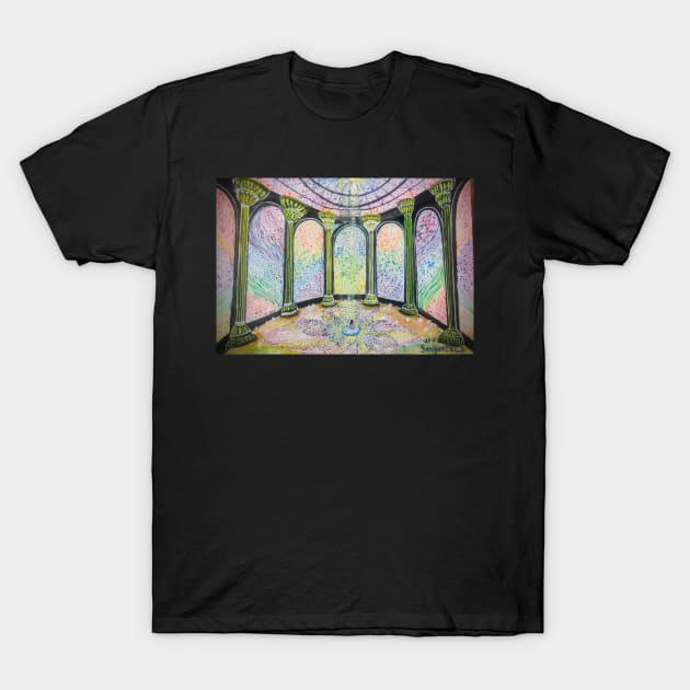 Through the stained glass T-Shirt by Sangeetacs